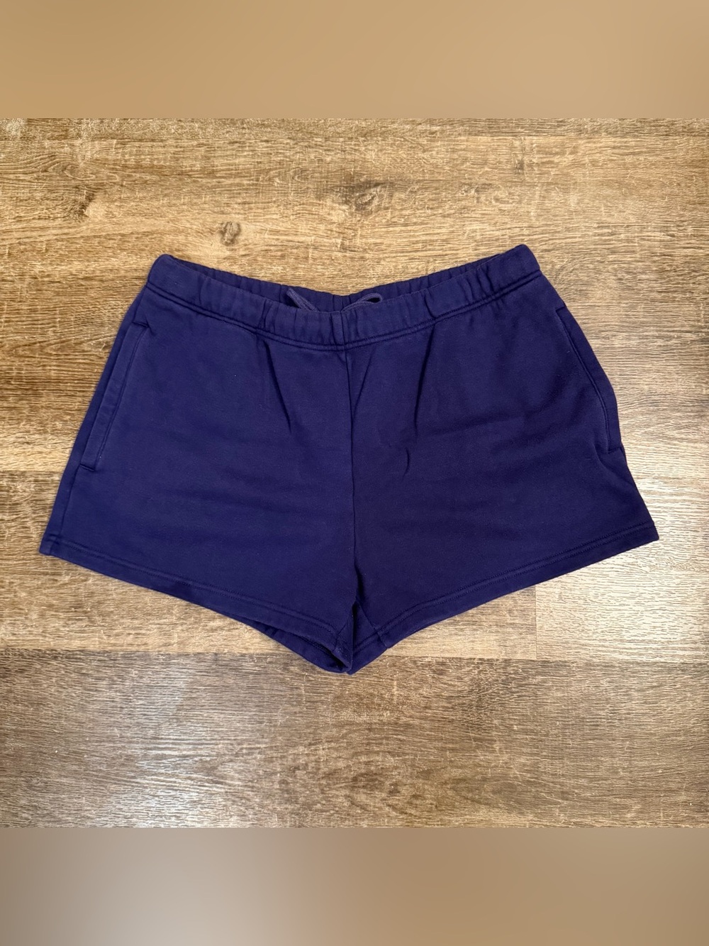 SKIMS Concord Purple Fleece Athletic Lounge Shorts
